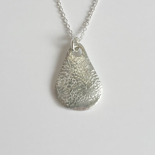 Nose Print Necklace ~ Teardrop