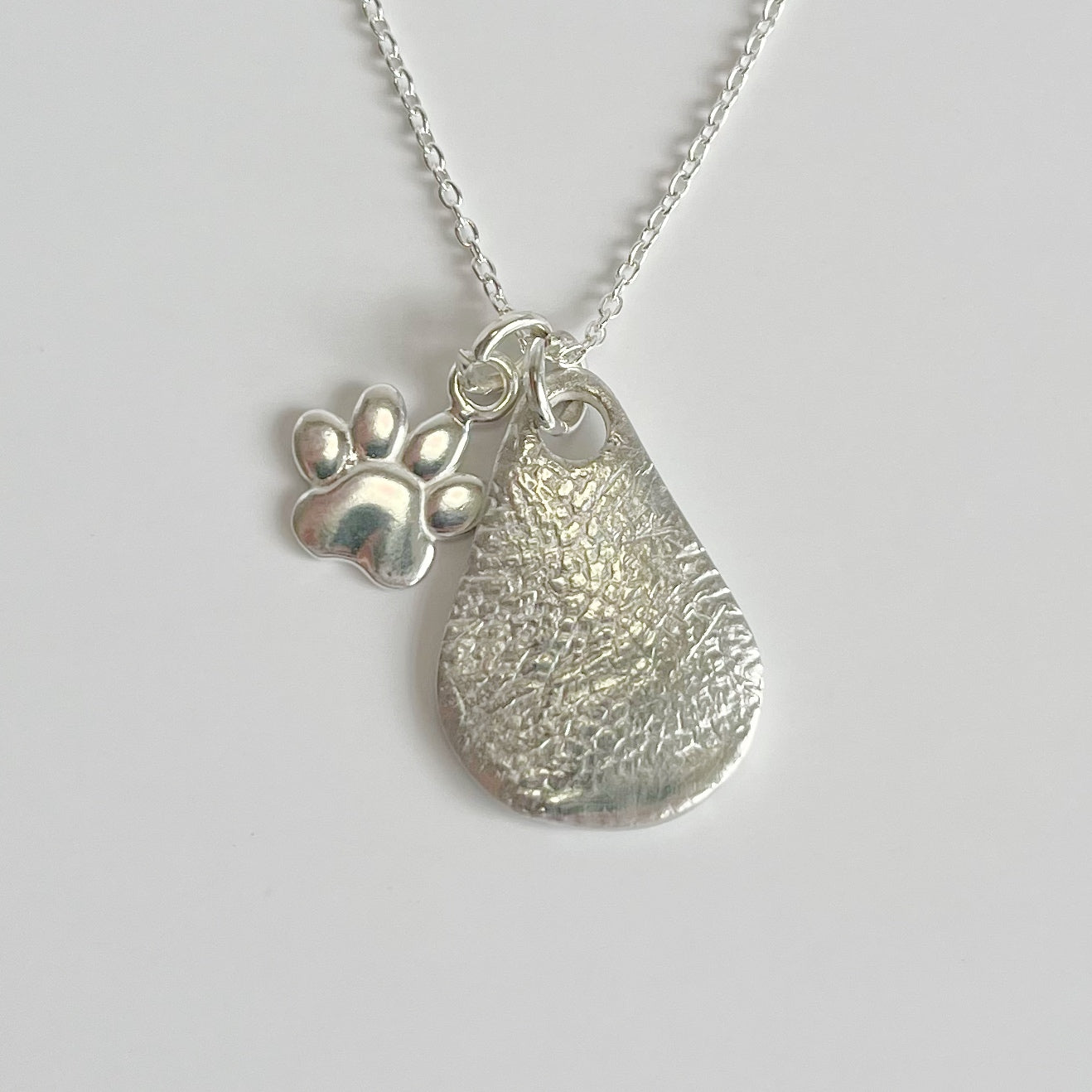 Nose Print Necklace ~ Teardrop