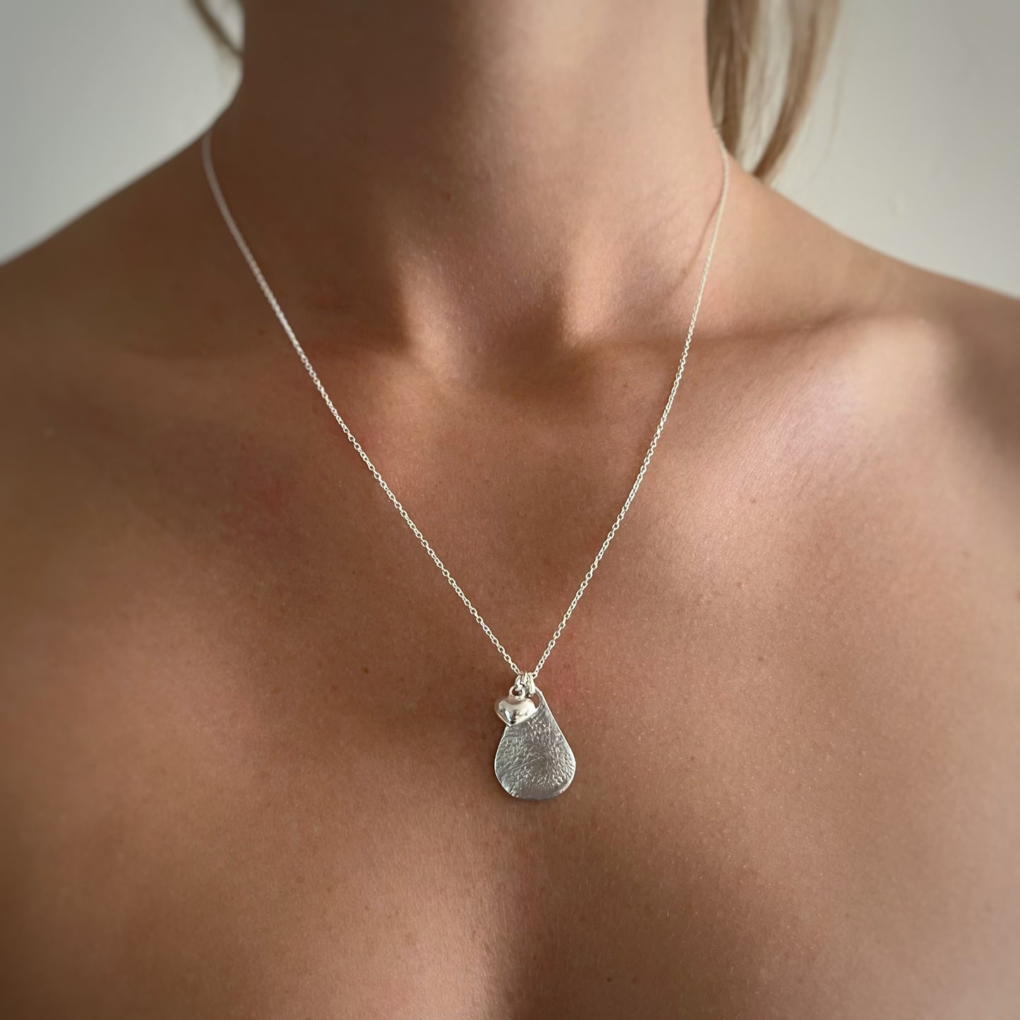 Nose Print Necklace ~ Teardrop